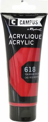 Obrázok produktu pre Akrylová farba 100 ml - tmavá kadmiová červená č. 618
