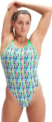 Produktbild von Speedo Allover Digital Starback Badeanzug Grün UK 38 Frau Grün UK 38