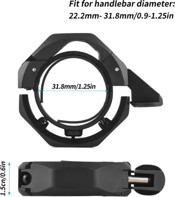 Zdjęcie produktu dla Dzwonek rowerowy Kompaktowy dzwonek rowerowy ze stopu aluminium z regulowanym adapterem do kierownicy 22,2 mm?31,8 mm