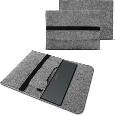 Produktbild von Sleeve Hülle für Medion Akoya S15449 Notebook Tasche Filz Cover Schutzhülle CaseFarbe:Grau