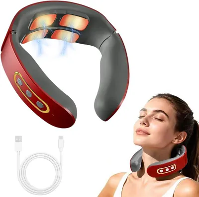 Obrázok produktu pre Masážny prístroj na krk, ergonomický dizajn, pre krčné napätie