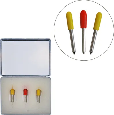 Produktbild von 9 Plottermesser 30/45 Grad Plotter Messer Schneideplotter 3 Sets Schneidemesser
