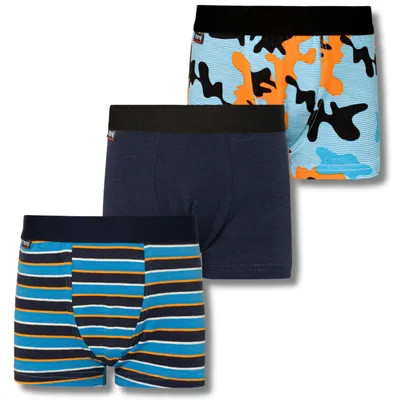 Produktbild von Kinderboxershorts - Jungenunterwäsche Größe 122 - Boxershorts Jungen 3 Stück - Kinderwäsche Baumwolle
