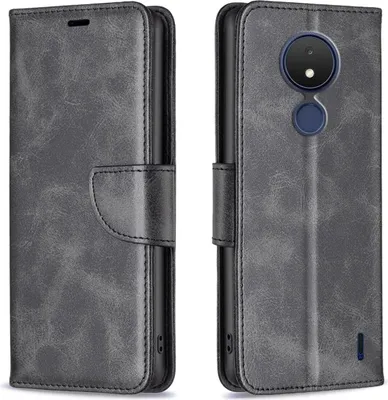 Produktbild von König Design Hülle kompatibel mit Kunstleder Handyhülle - Handy Case Schwarz
