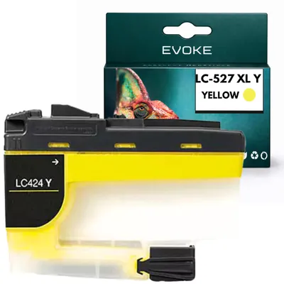 Immagine prodotto di Cartucce compatibili con le stampanti Epson LC527 XL LC-527, colore giallo, capacità 25 ml, compatibili con i modelli MFC-J4350DW e MFC-J4550DW