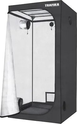 Produktbild von TRAFIKA Growzelt für Indoor-Anbau 100x100x200cm / GROW TENT / GROW BOX / GROWBOX / GROW SCHRANK / GROWSCHRANK / Indoor Anbauschrank / Hydroponischer Grow Schrank / Mylar Premium 97% Reflexionsvermögen