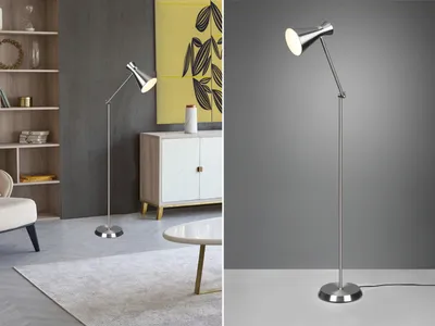 Produktbild von Reality Enzo Stehleuchte E27  Nickel Matt