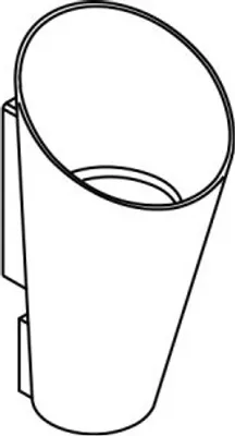 Produktbild von HEWI 801.20.E02 90 Bürstenbehälter f.