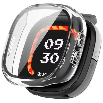Immagine prodotto di Per Fitbit Ace LTE Custodia Smart Watch in plastica PC + vetro duro protettivo trasparente