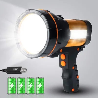 Productafbeelding van Oplaadbare LED Zaklamp - Superhelder en Draagbaar