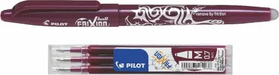 Produktbild von Pilot Frixion Ball weinrot + 3 Ersatzminen 0.7 weinrot
