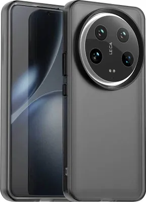 Produktbild von Handyhülle für Xiaomi 14 Ultra Schlank Durchscheinend Matt Stoßfest Schutzhülle Schwarz