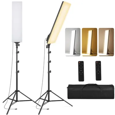 Obrázok produktu pre LED videolampový set s 2 dimovateľnými svetelnými sadami so statívom