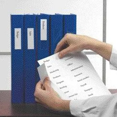 Zdjęcie produktu dla Quantore – samoprzylepne przezroczyste etykiety Djois 19 x 75 mm, 16 sztuk