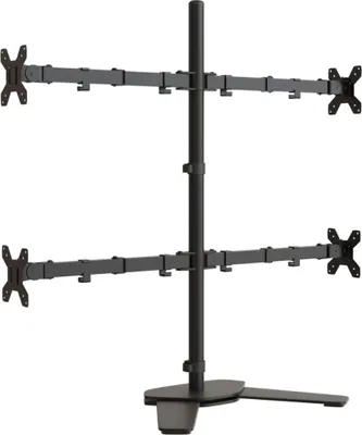 Obrázek produktu pro vidaXL Držák monitoru černá ocel VESA 75/100 mm