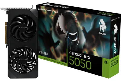 Produktbild von Gainward GeForce RTX 5050 Ghost 8GB, Grafikkarte, (DLSS 4, 3x