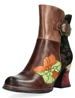 Produktbild von Laura Vita Damen Stiefelette Eleao 02 – Künstlerischer Charme & Feminines Design, Größe:39 EU, Farbe:Braun