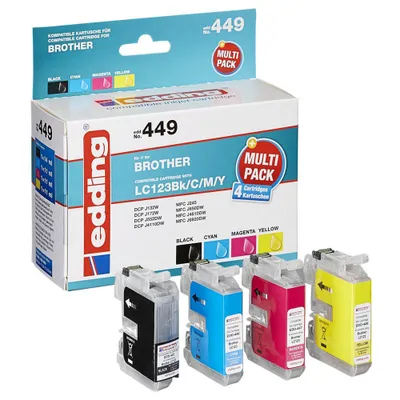 Image de EDD-449 - Tinte - Brother - Multipack LC123 - refill (18-449)
