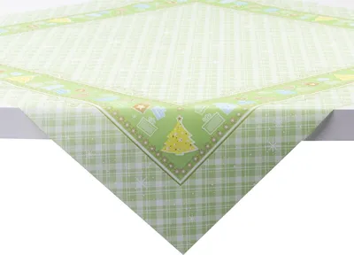 Produktbild von Sovie HOME Weihnachtstischdecke Joy in Grün aus Linclass® Airlaid 80 x 80 cm, 1 Stück