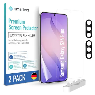Produktbild von 2x TPU Schutzfolie Klar Samsung Galaxy S26 Plus & 2x Kameraschutz Panzerfolie
