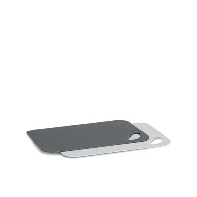 Immagine prodotto di ZELLER Set di taglieri 2 pezzi, grigio 29x19cm