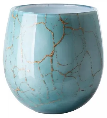 Produktbild von Fink Vase oder Windlicht Cosmic Opalglas Grün (17cm)