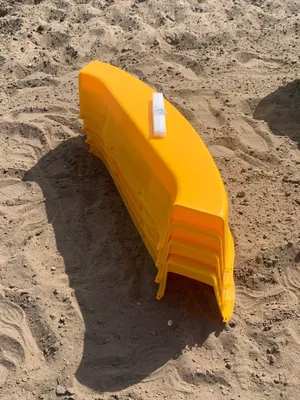 Produktbild von BURI Premium Sandkasten aus Kunststoff in verschiedenen Farben 150 x 150 x 20 cm, Farbe:gelb