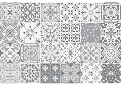Produktbild von Rutschfeste Bodenaufkleber mit Schutzfolie – LATINA TILES – 120 x 320 cm – 24 Aufkleber à 40 x 40 cm