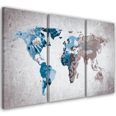 Obrázok produktu pre Triptych na plátne obrazy - farebné 60x40 cm Feeby farebné maľba na stenu pripravené na zavesenie