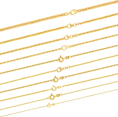 Produktbild von Ankerkette diamantiert Länge 60cm - Breite 2,0mm - 585-14 Karat Gold