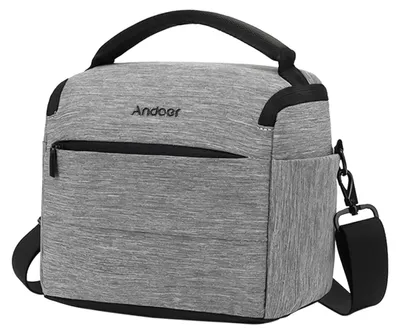 Obrázek produktu pro Andoer cuboid DSLR brašna přes rameno - mobilní polyesterová brašna na 1 fotoaparát, 2 objektivy a drobné příslušenství pro Canon Nikon Sony Fujifilm Olympus Panasonic