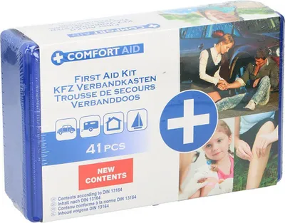 Produktbild von Comfort Aid Erste-Hilfe-Set 41 Teile (25 x 17 x 7,5 cm)
