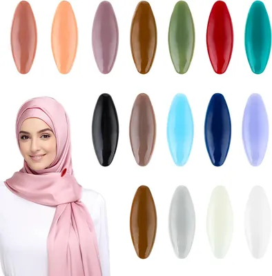 Imagen del producto de Alfileres de colores, 16 unidades, 3,6 x 1,3 cm, para ropa y bufandas