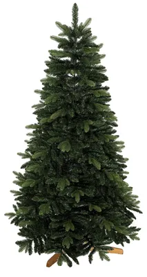 Productafbeelding van Kunstkerstboom 180 cm, edelspar, vol met inklapbare takken, 961 takpunten, inklapbare houten standaard, groen