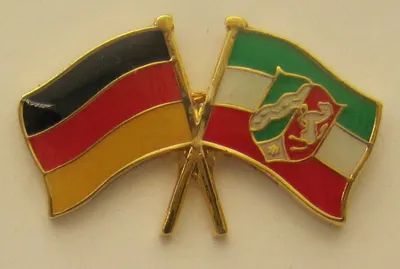 Produktbild von Nordrhein Westfalen / Deutschland Freundschafts Pin Anstecker Flagge Fahne Nationalflagge