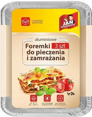 Obrázok produktu pre Hliníkové plechy na pečenie a mrazenie 3 ks