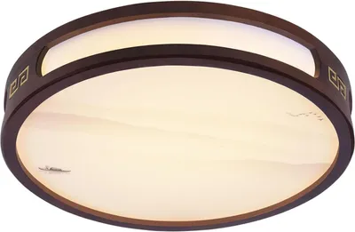 Zdjęcie produktu dla Okrągła lampa sufitowa, oświetlenie podtynkowe LED retro, ściemnialna lampa wisząca do sypialni, gabinetu