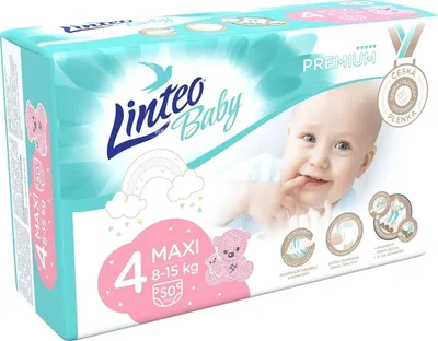 Produktbild von LINTEO Baby Premium MAXI (8-15 kg) 50 Stück