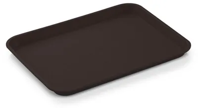 Zdjęcie produktu dla 25x WAS Germany Taca Gastro brązowa sztaplowana GN 1/2 32,5 x 26,5 cm Taca do serwowania Polipropylen