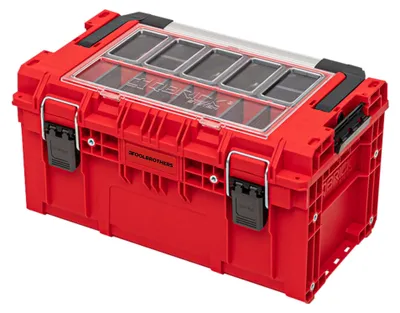 Produktbild von Toolbrothers RHINO XL Werkzeugkoffer ULTRA Handling+ Höhe L 26 l IP66 mit herausnehmbaren Trennwänden + Boxen