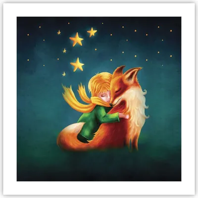 Produktbild von Poster - Poster ohne Rahmen - Klein Prinz Nov - 50x50 cm - Wand Bild - Wanddeko - Wandbilder - Kunstposter - Wandposter - Bilder - Kunstdruck - Wanddekoration - Wandbild - P2XAC50x50-5014