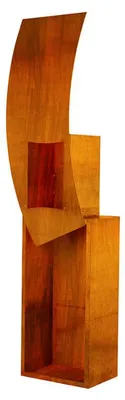 Produktbild von HOME DELUXE - Gartenfeuer SWING - Maße: 220 x 60 x 36 cm I Feuerstelle Holzlager Holzaufbewahrung