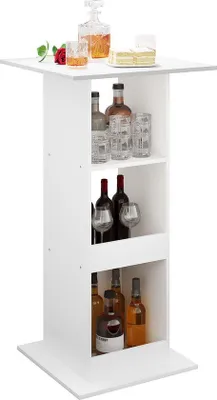 Immagine prodotto di Tavolo in legno bianco 60x60x112 cm per cucina