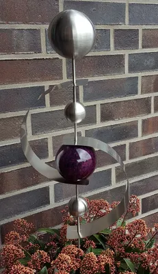 Produktbild von Skulptur Neptun Edelstahl 100 cm Gartendekoration Beetstecker Gartenstecker
