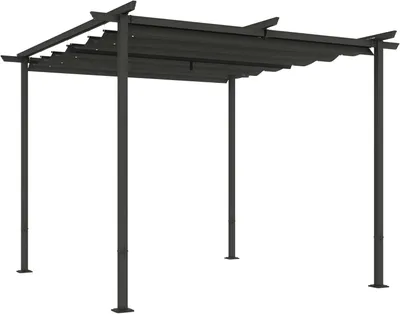 Obrázok produktu pre Pergola – Záhradná altán – Krytá terasa – Slnečník – Krytina – Nastaviteľná strecha
