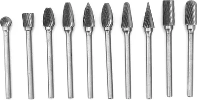Produktbild von 10 Stück Wolframkarbid Einschneider Drehfräser SET 1/8"