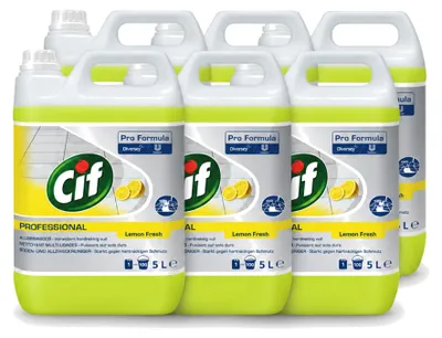 Produktbild von 6 x Cif Allesreiniger Zitrone 5 l - Vorteilspackung - 6 Stücke