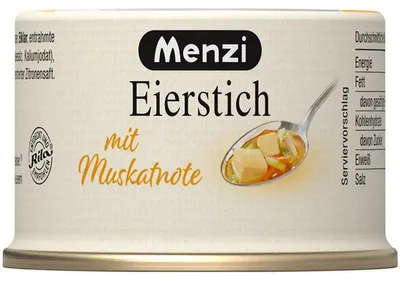 Image de Menzi Le ragoût d'œufs est une garniture de soupe classique Plat cuisiné 125g