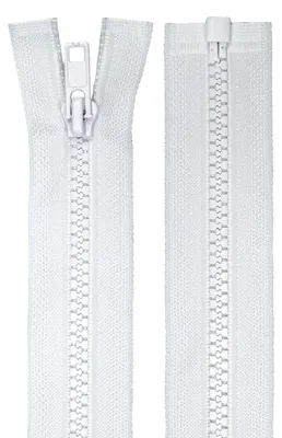 1 Reißverschluss Profil 5mm 40 cm teilbar, Autolock, weiß