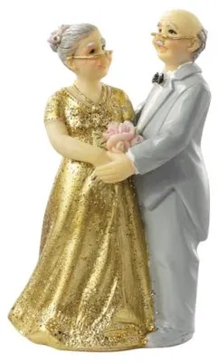 Produktbild von Figur Goldpaar II Brautpaar Goldene Hochzeit